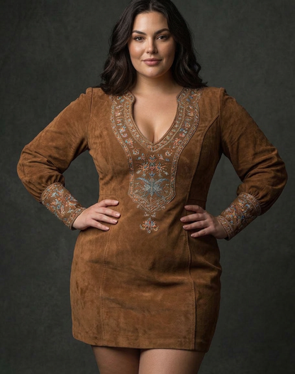 Grace | Suede-Effect Mini Dress
