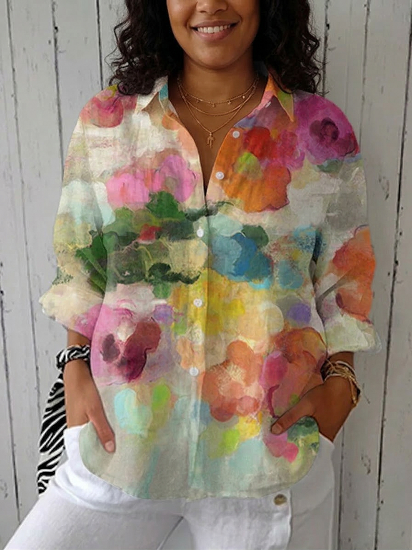Talia | Watercolour Dreams Blouse