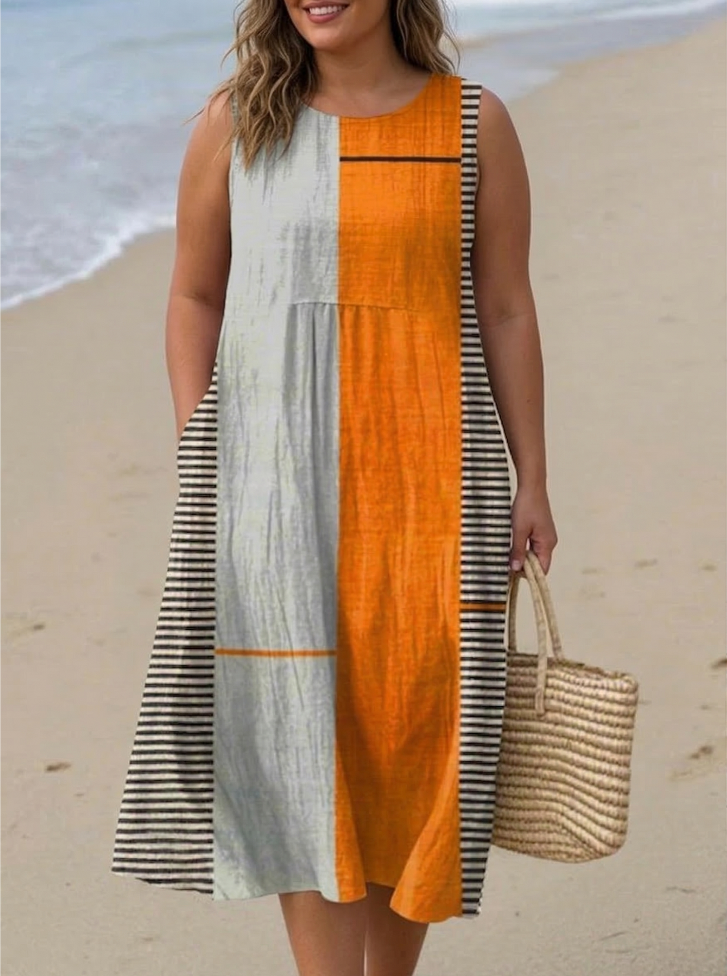 Faith | Colour Block Midi Dress