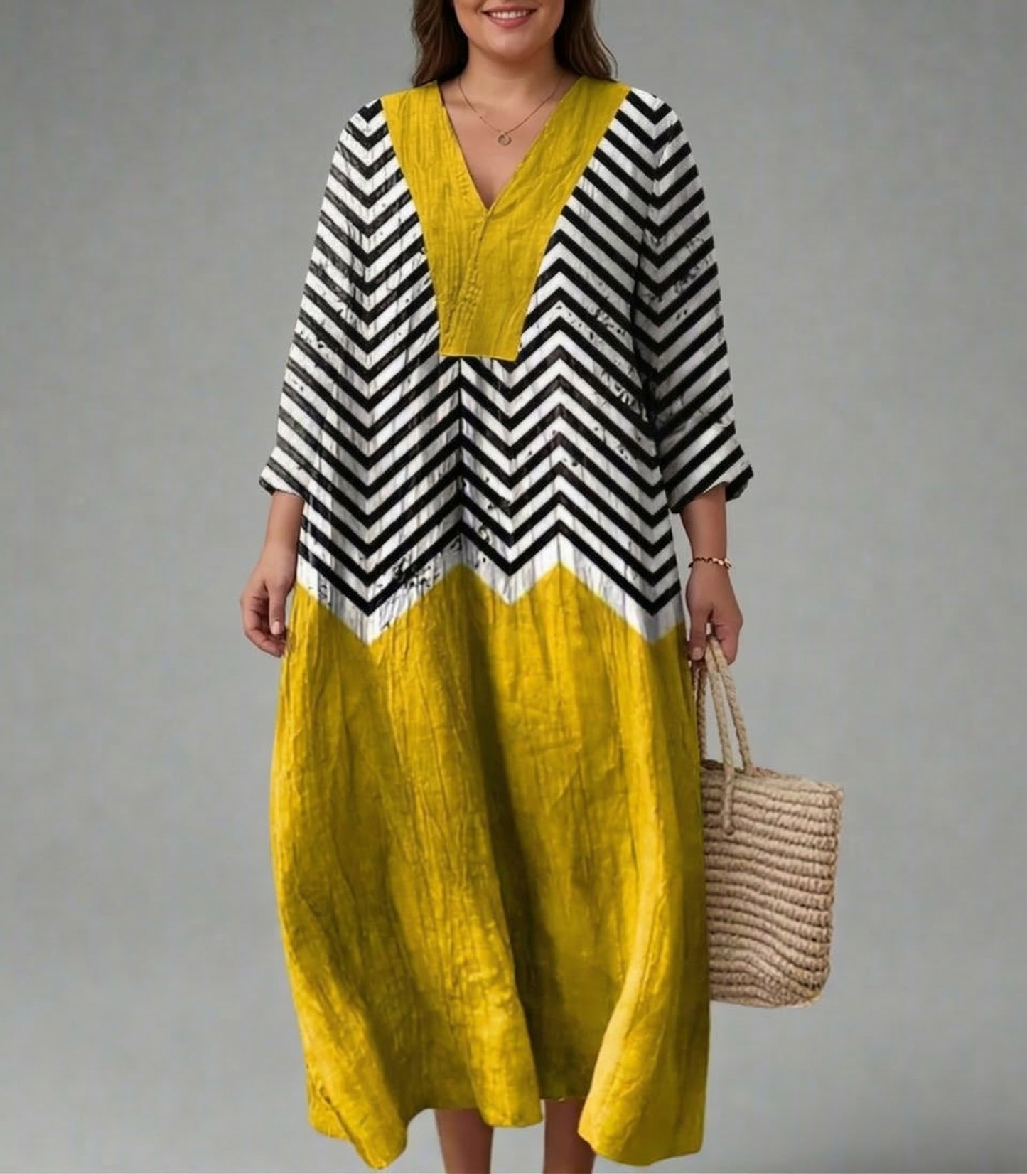 Adeline | Geometric Print Dress