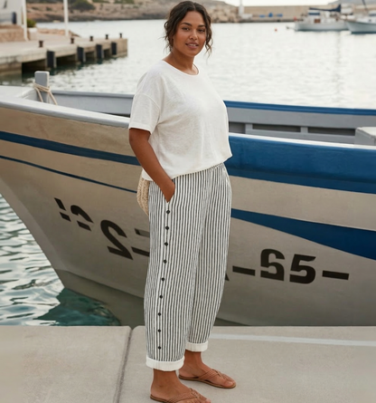 Elena | Striped Summer Pants