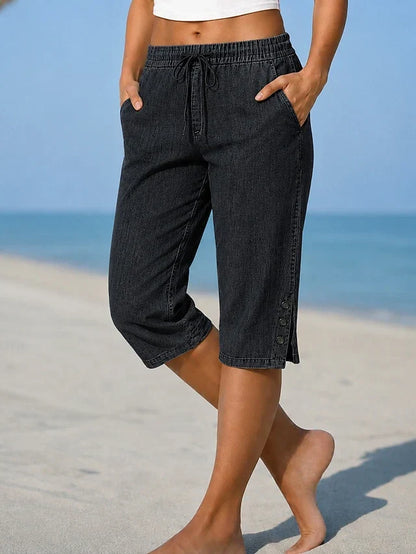 Lesley – Relaxed Calf-Length Capri Pants