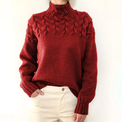 Myra – Cable Knit Turtleneck Jumper