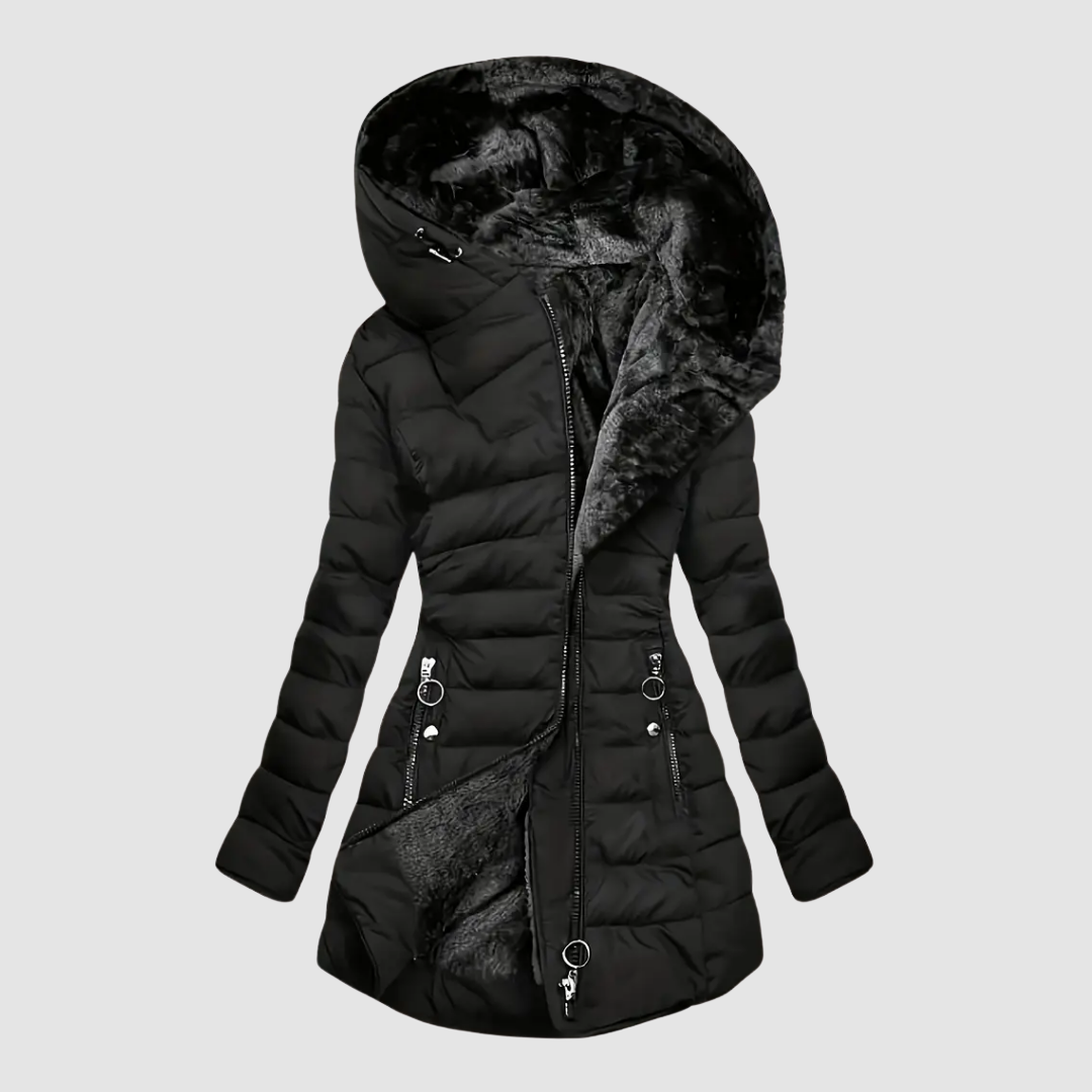 Elvira – Quilted Fur-Lined Hooded Coat