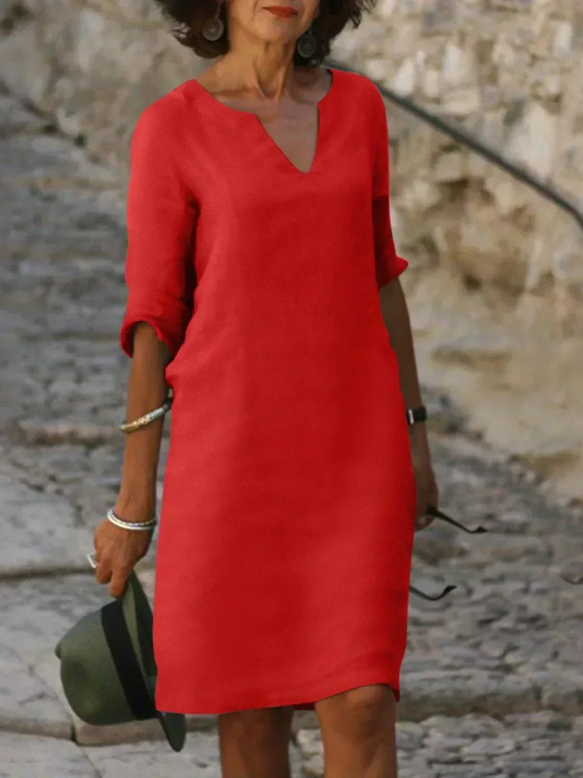 Jakayla | Elegant Dress with V-Neck