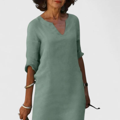 Hadassah | Comfortable V-Neck Dress