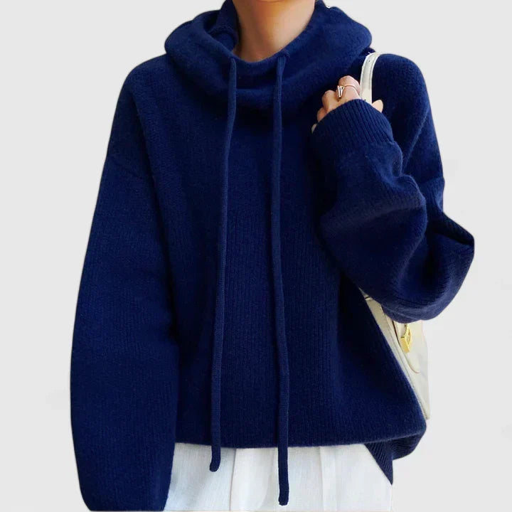 Glenda – Relaxed Knit Hooded Pullover