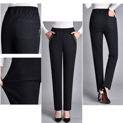 Samaria | Women's Jeans with Side Pockets and Elastic Waist