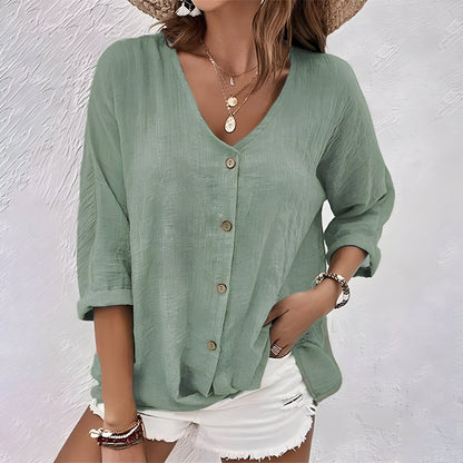 Sade | Relaxed Button-Up Blouse