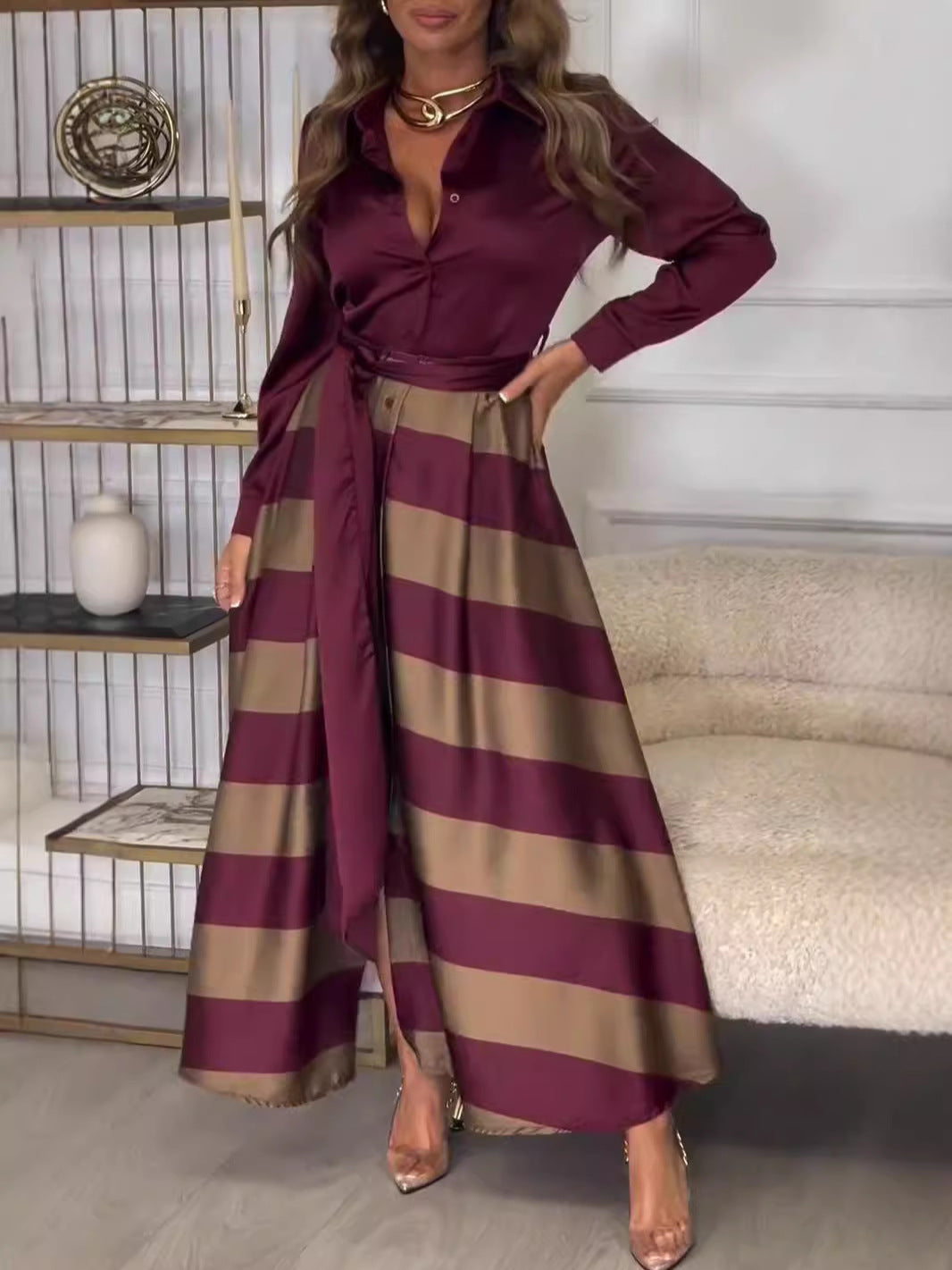 Nolwenn | Striped Maxi Dress