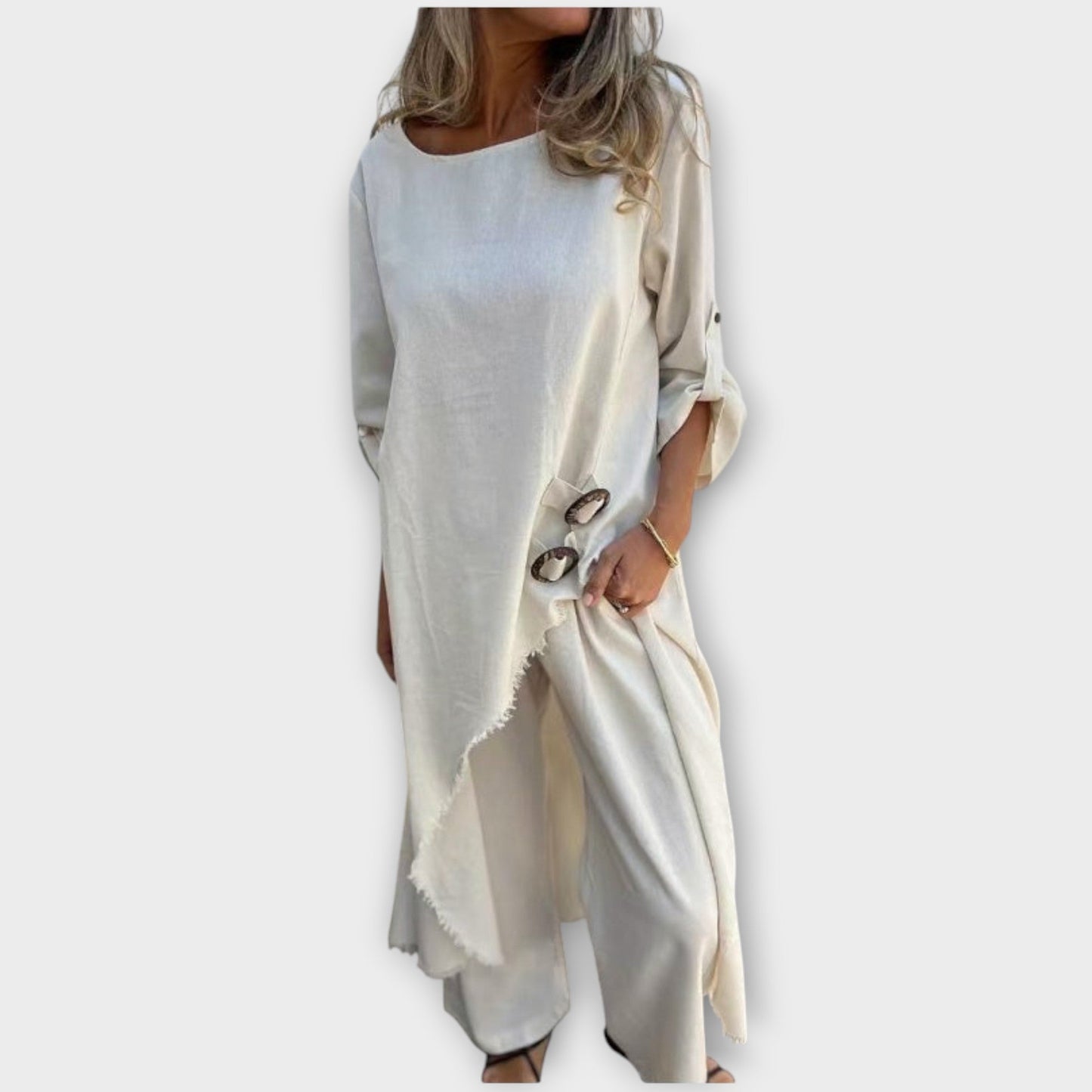 Isabel – Relaxed Linen-Look Two-Piece Set