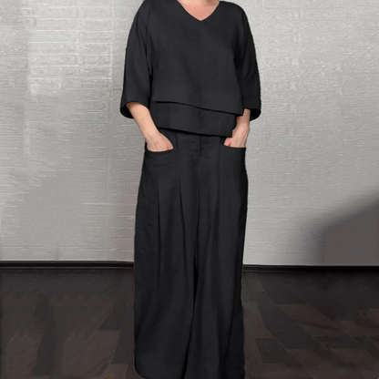 Carol – Relaxed Wide-Leg Two-Piece Set