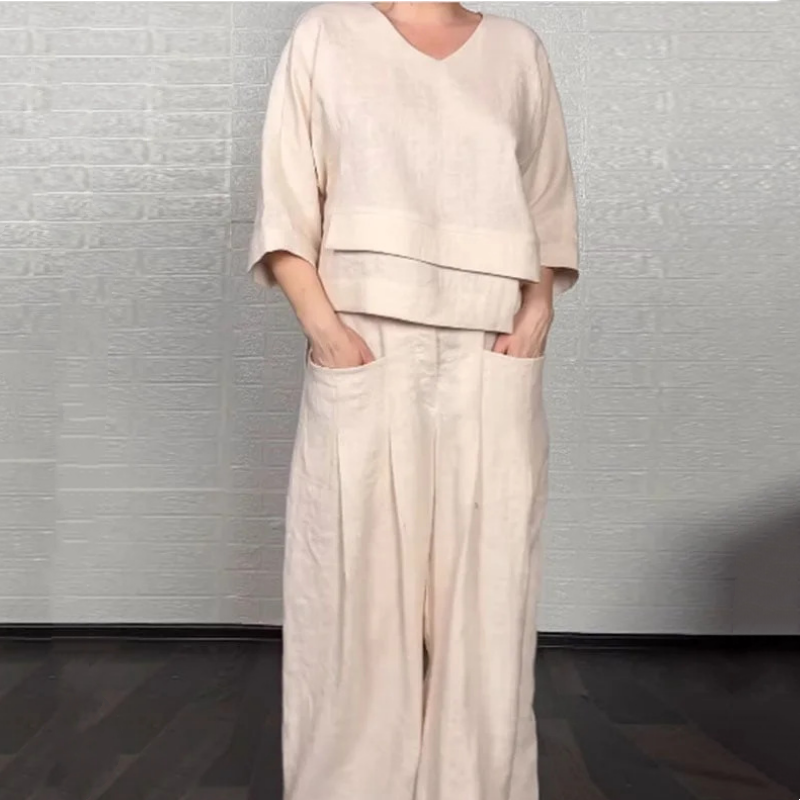 Carol – Relaxed Wide-Leg Two-Piece Set