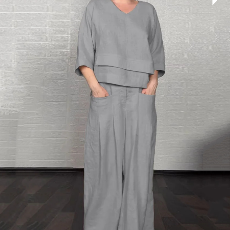 Carol – Relaxed Wide-Leg Two-Piece Set