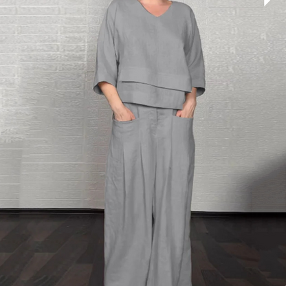 Carol – Relaxed Wide-Leg Two-Piece Set