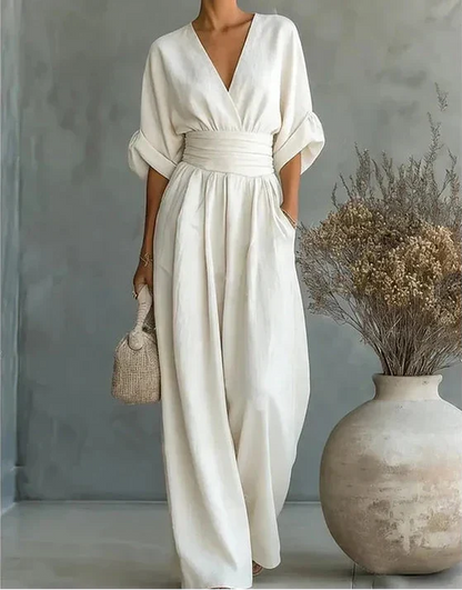 Josephine – Wide-Leg Belted Jumpsuit