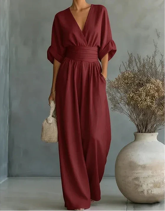 Josephine – Wide-Leg Belted Jumpsuit
