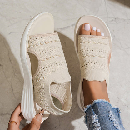 Zina – Breathable Knit Platform Sandals