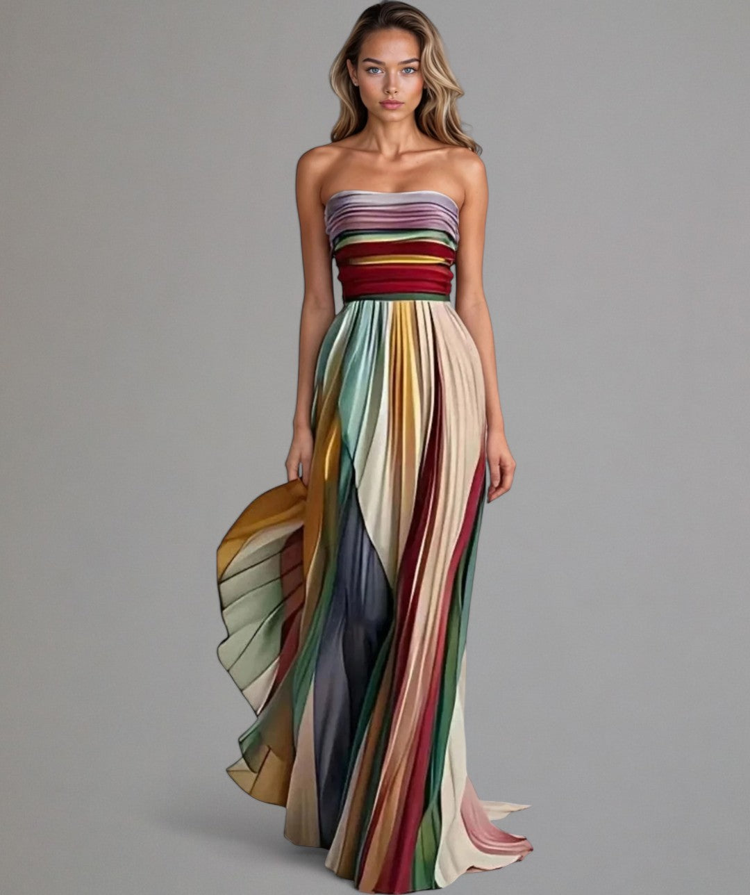 Lucida | Effortless Strapless a-Line Dress