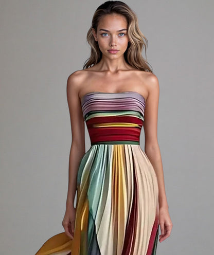 Lucida | Effortless Strapless a-Line Dress