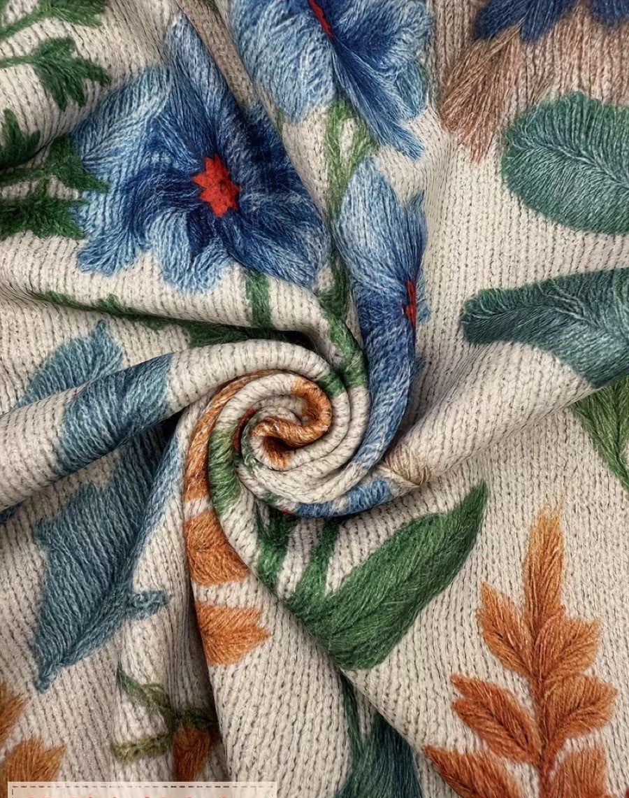 Kelly – Botanical Floral Zip Cardigan
