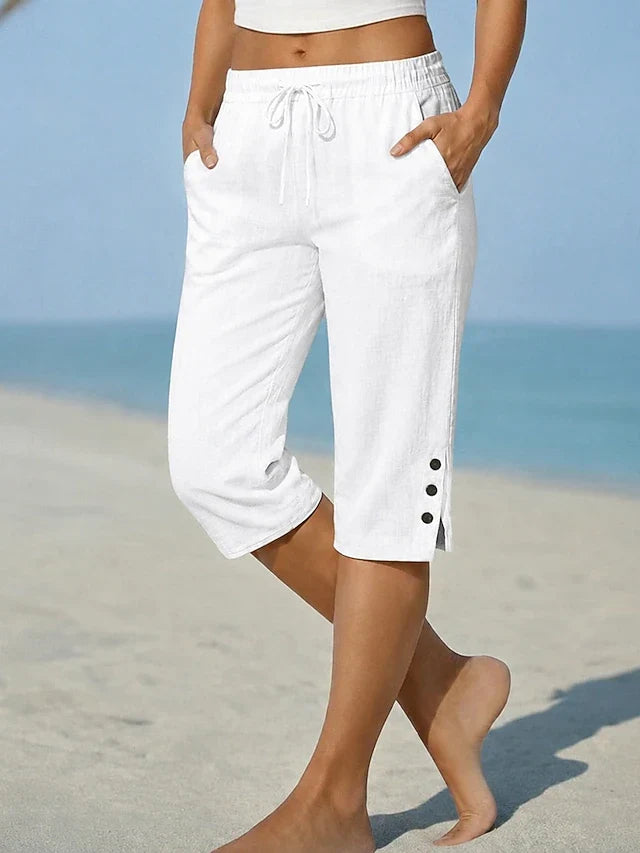 Lesley – Relaxed Calf-Length Capri Pants