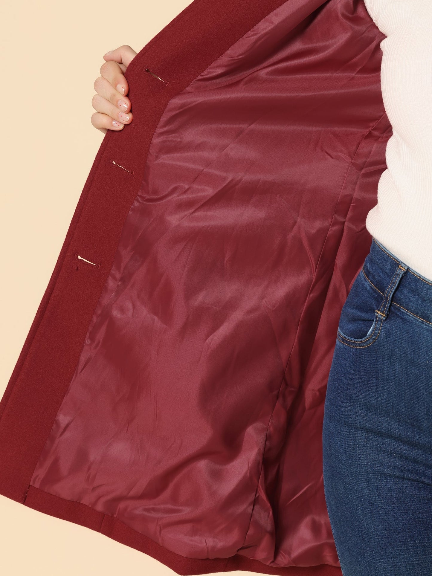Maureen – Elegant Tailored Button-Front Coat