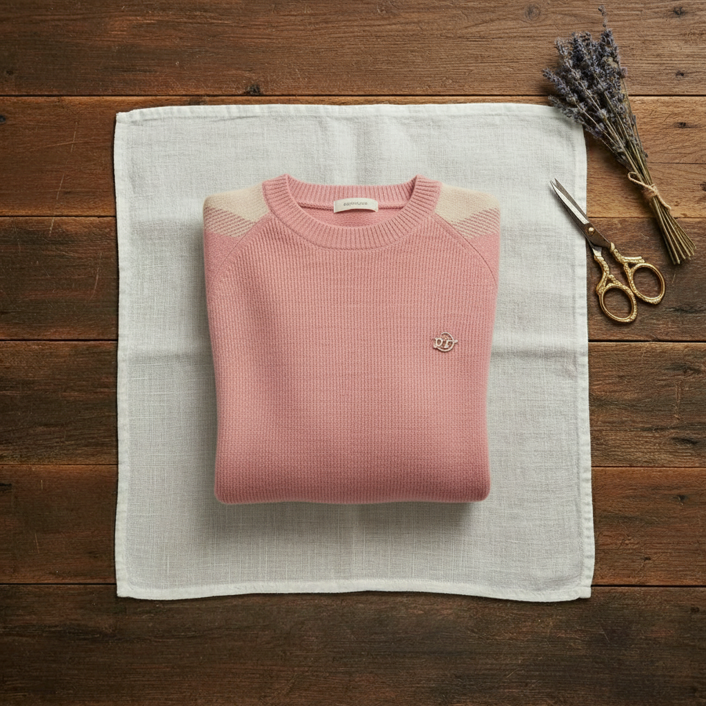 Martha – Contrast Sleeve Crew Neck Jumper