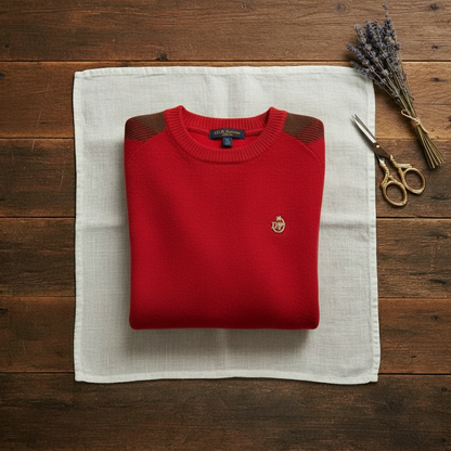 Martha – Contrast Sleeve Crew Neck Jumper