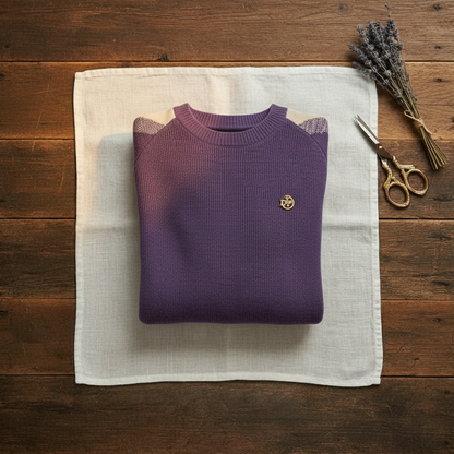 Martha – Contrast Sleeve Crew Neck Jumper