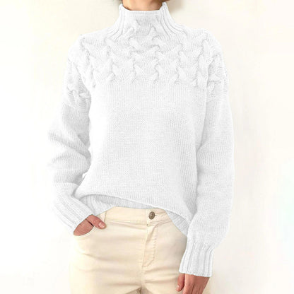 Myra – Cable Knit Turtleneck Jumper