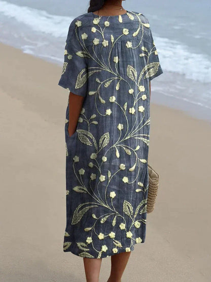 Audrey | Floral Comfort Maxi Dress