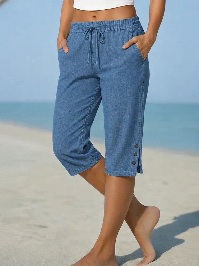 Lesley – Relaxed Calf-Length Capri Pants